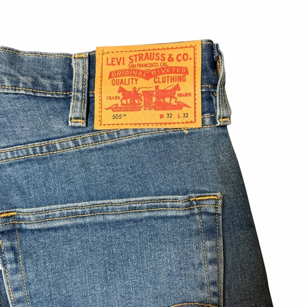 NWT Levi's 505 Carpenter Straight Fit Blue Jeans